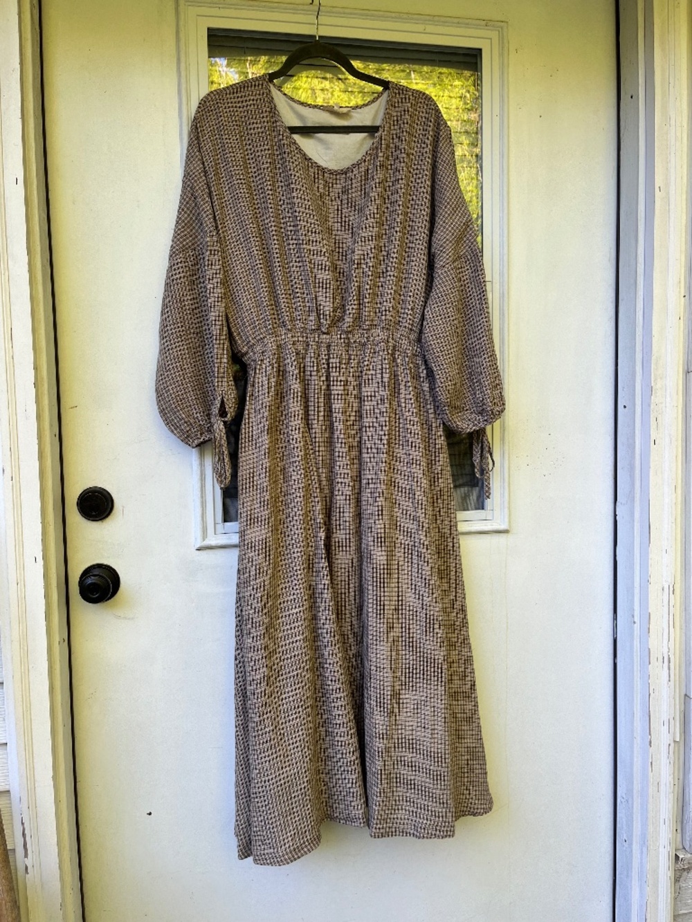 Gillian Stevens linen-cotton dress size 4 (fits like an XL)